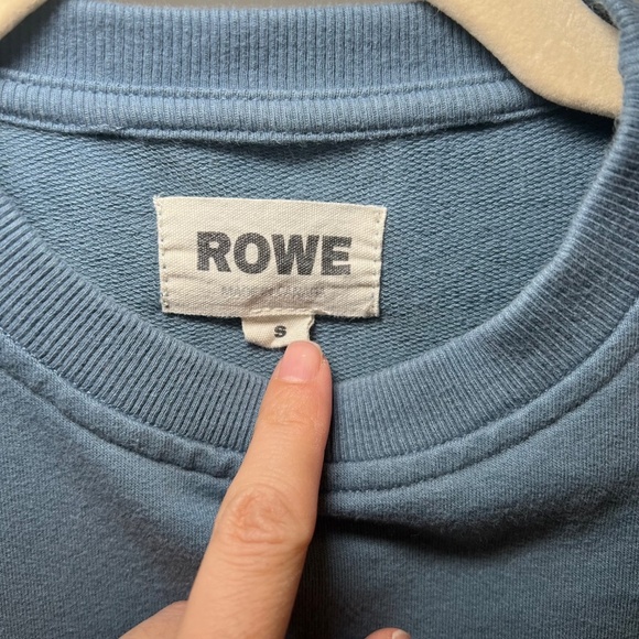 ROWE Cotton T-Shirt Dress Made in Canada Size S Grey/Blue Color - Picture 4 of 5